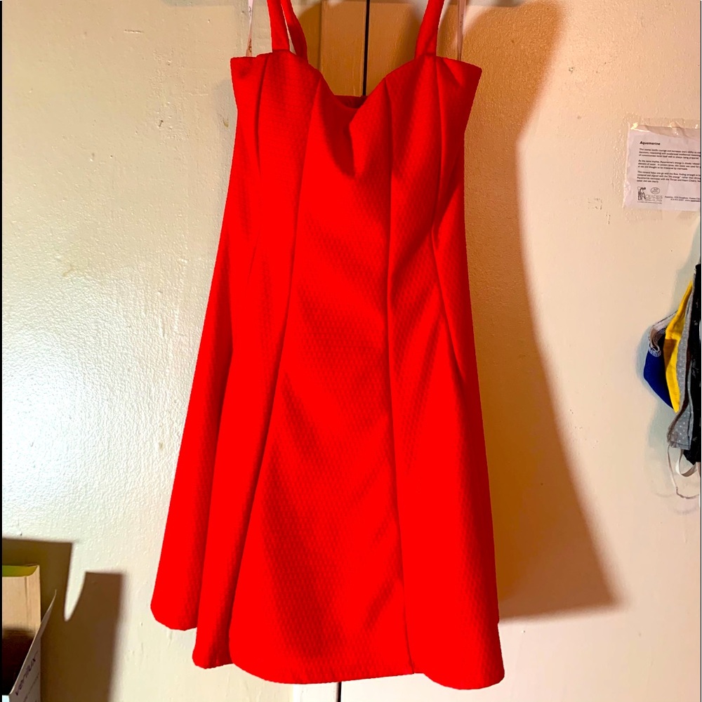 Papaya bright red dress